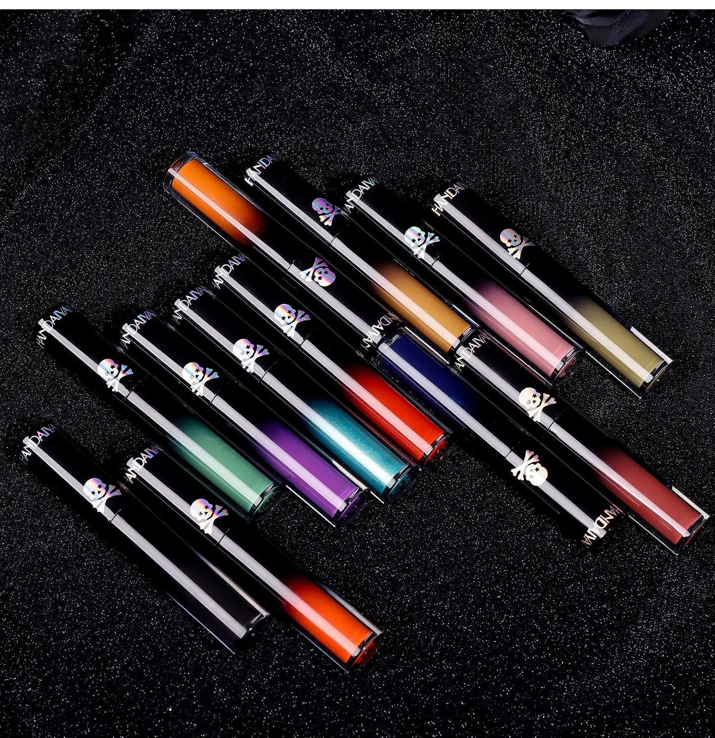Vampire Black Purple Halloween Christmas Lipstick Moisturizing Waterproof Matte Lip Glosses Pigmented Lip Tint Makeup