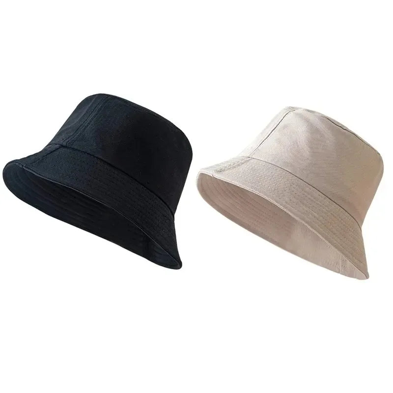 Unisex Summer Foldable Bucket Hat Women Sunscreen Cotton Outdoor Fishing Hunting SunCap Men Basin Chapeau UV Prevent HipHop Hats