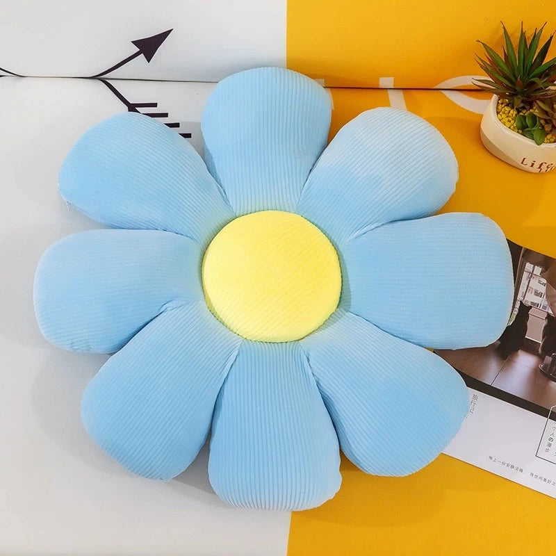 Sunflower Pillow, Daisy Seat Cushion, Flower Mat, Office Mat, Plush Toy Mat, Christmas Gift, Halloween, Thanksgiving Gift