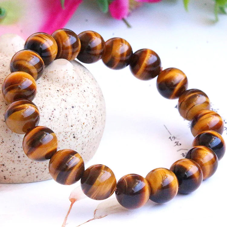 Couple Beaded Bracelet Natural Double Rainbow Obsidian Bead Bangle for Women Reiki Healing Loves Jewelry Valentine's Day Gift