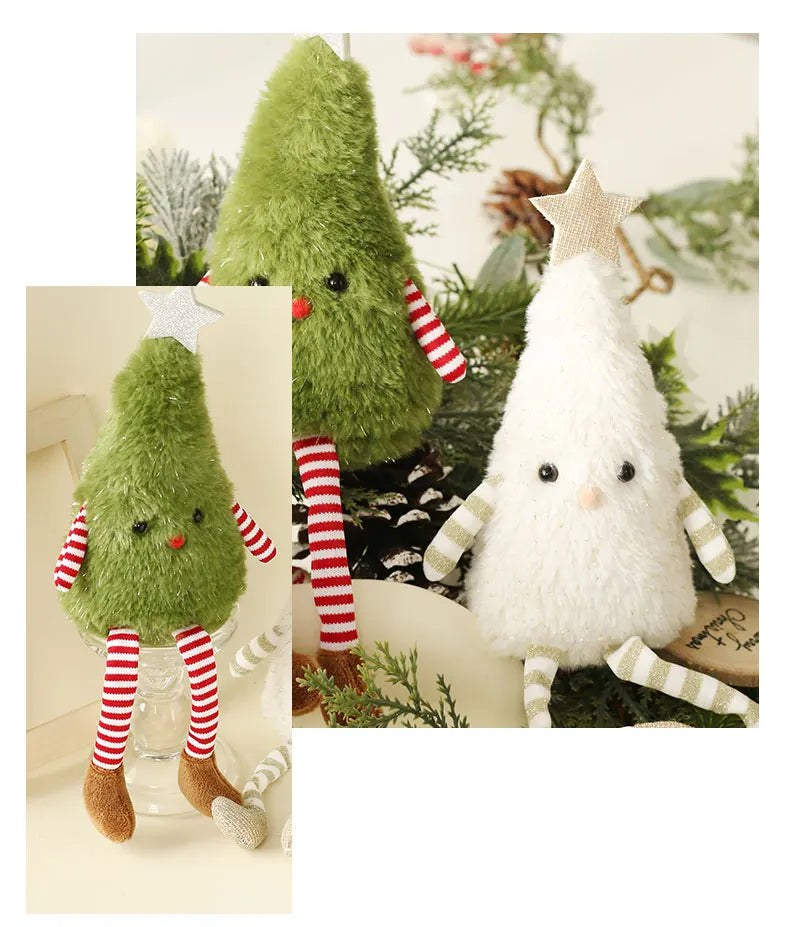 Christmas Decoration mini Christmas Tree Doll Christmas Gift Hotel Mall Window Decoration Christmas Plush Ornaments for XMAS