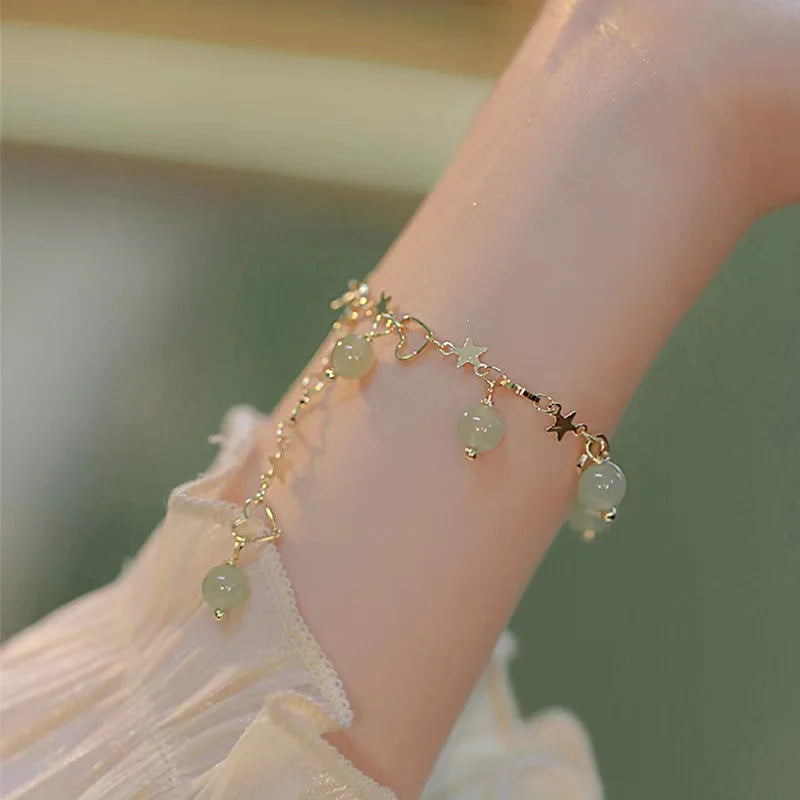 5pcs/Set Halloween Grimace Beaded Bracelet Set Holiday Party Skeleton Witch Pumpkin Head Woman Jewelry New Party Year's Gift
