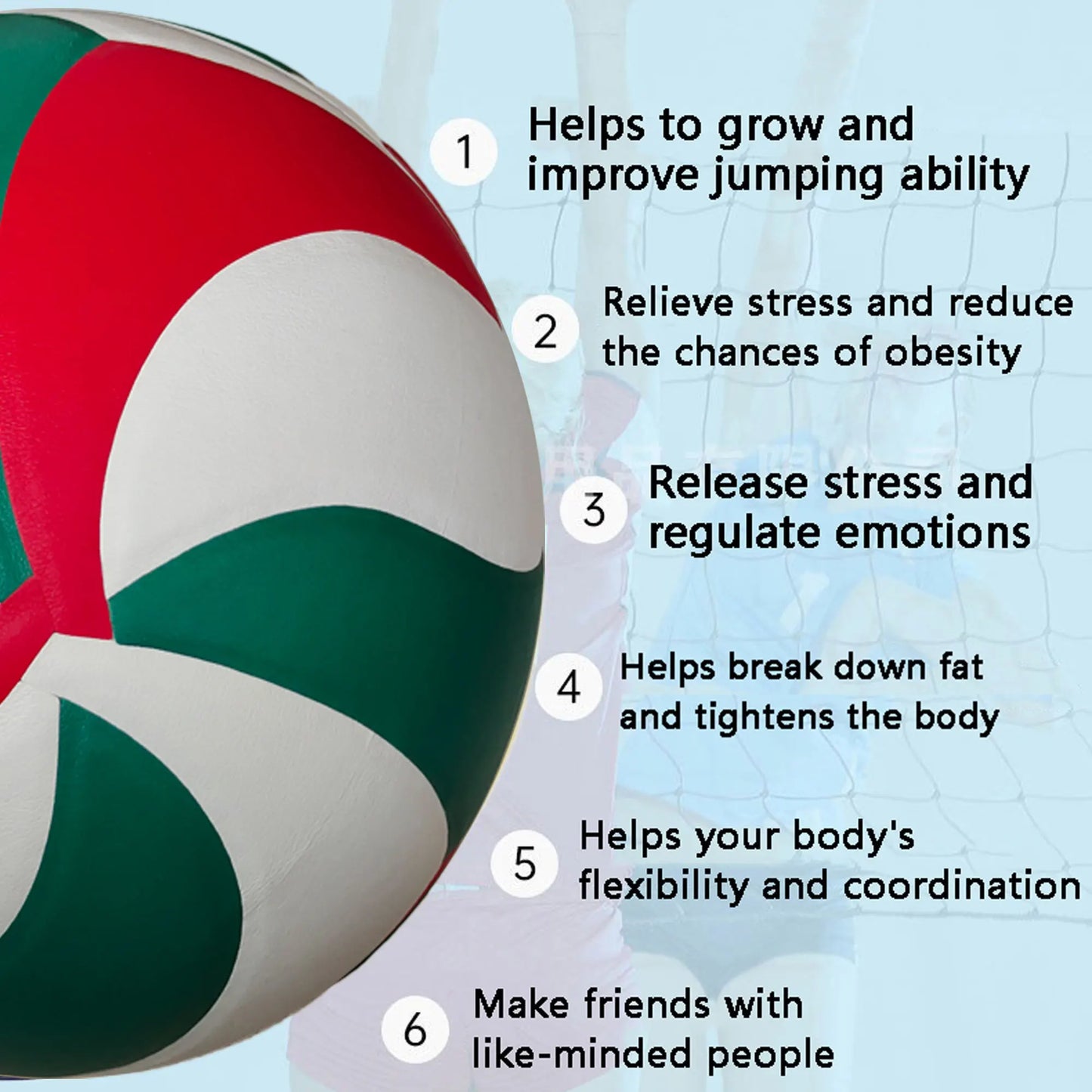 Printing Volleyball ball,Model5500,Size 5, Christmas Gift Volleyball, Outdoor Sports, Training,Optional Pump + Needle + Bag