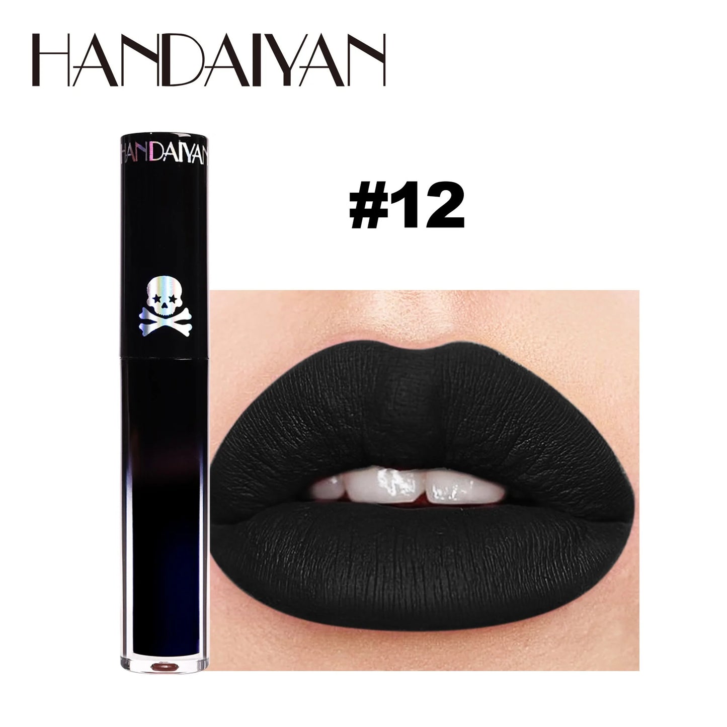 Vampire Black Purple Halloween Christmas Lipstick Moisturizing Waterproof Matte Lip Glosses Pigmented Lip Tint Makeup