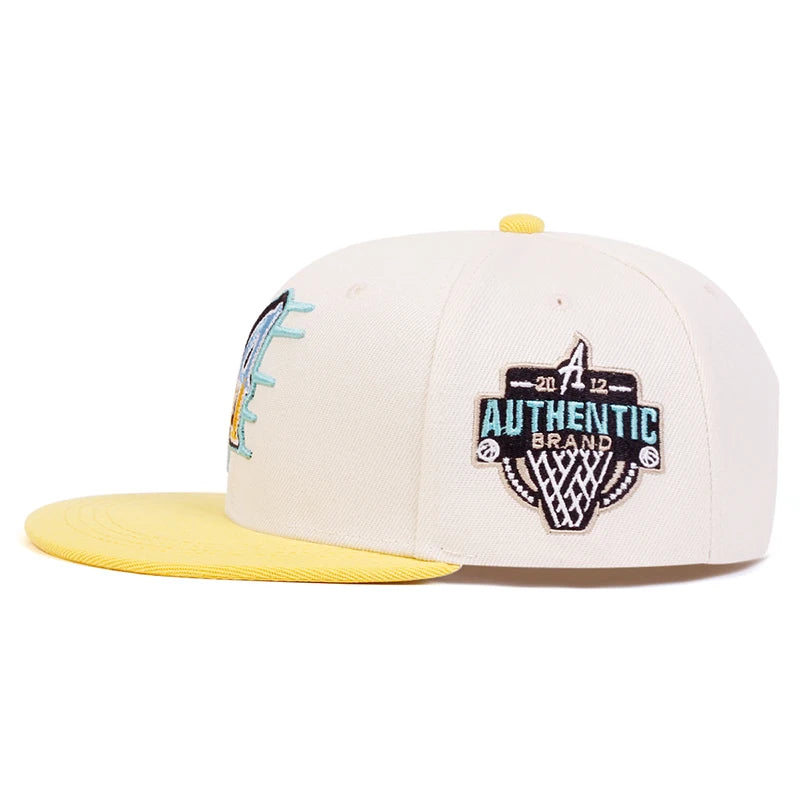 Unisex A Letter Embroidery Side Basketball Hip-hop Hats Spring Autumn Outdoor Adjustable Casual Baseball Caps Sunscreen Hat