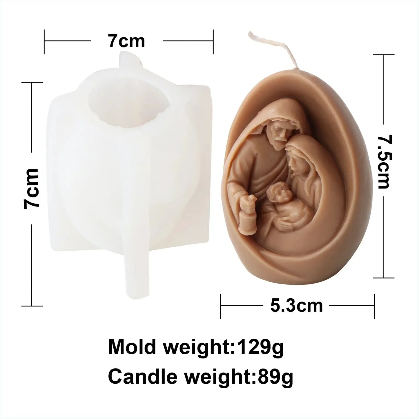 2D/3D Jesus Cross Statue Silicone Mold Jesus Kobe Candle Silicone Mold Candle Mould Greek Mythology resin mold  gypsum mould