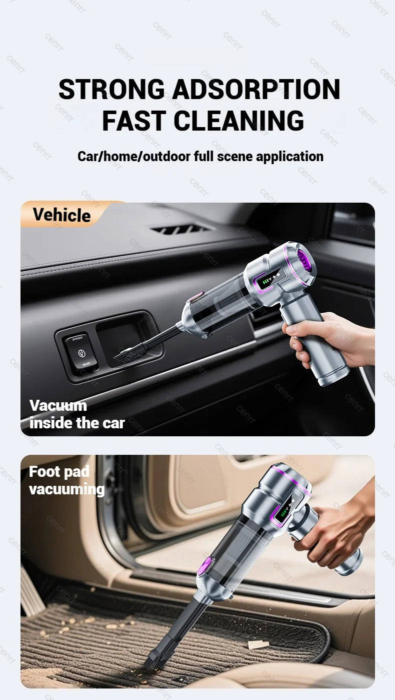 New Car Vacuum Cleaner 998000PA Mini Cordless Powerful for Home Handheld Blower Car Cleaner Portable Car Vacuum Cleaner