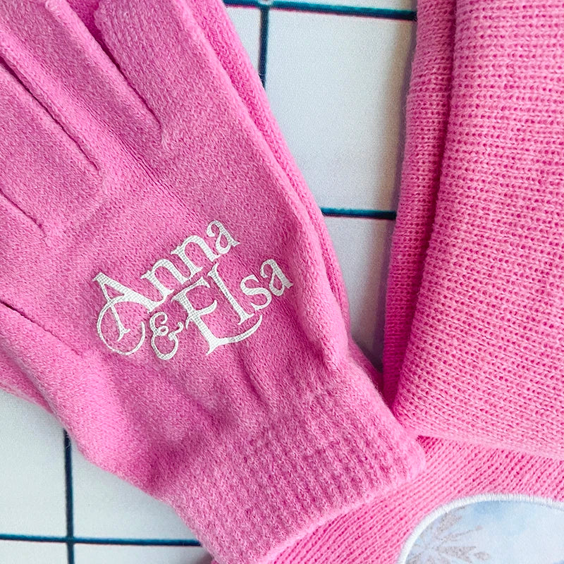 Children's Hat Glove Set Baby Boys girl Knitted Hat Elsa girls Cartoon Warm Hat Cosplay Toy Christmas Gift for Chridern cap