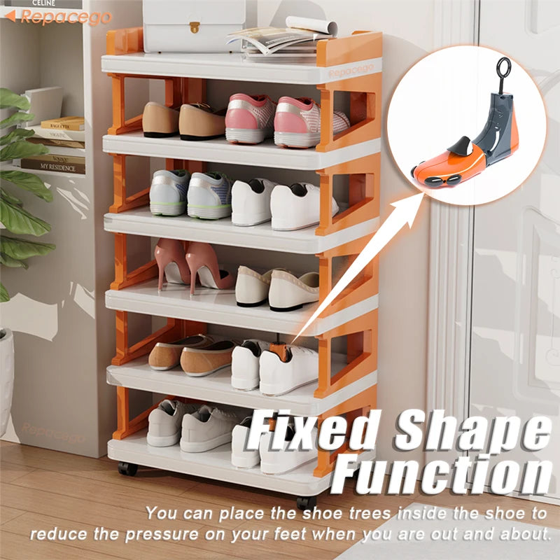 Repacego 1/2Pcs Shoe Stretcher Shoe Trees Universal Unisex Women Men Adjustable Length Width high top Expander Extender Keeper