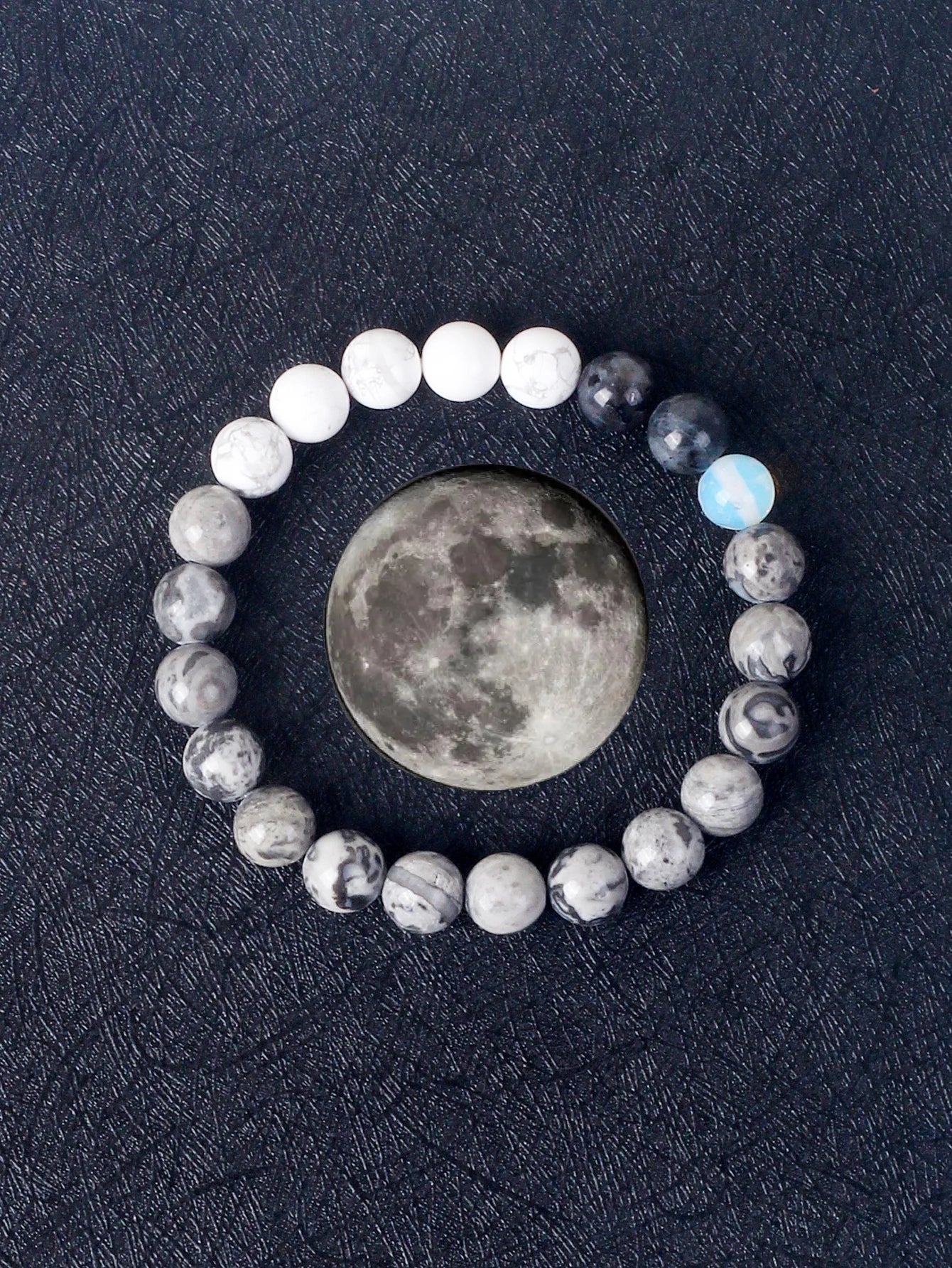Cosmic Galaxy Solar System Bracelet for Women Men Natural Stone Beads Nine Planet Bracelet Elasticity Couple Jewelry Gift