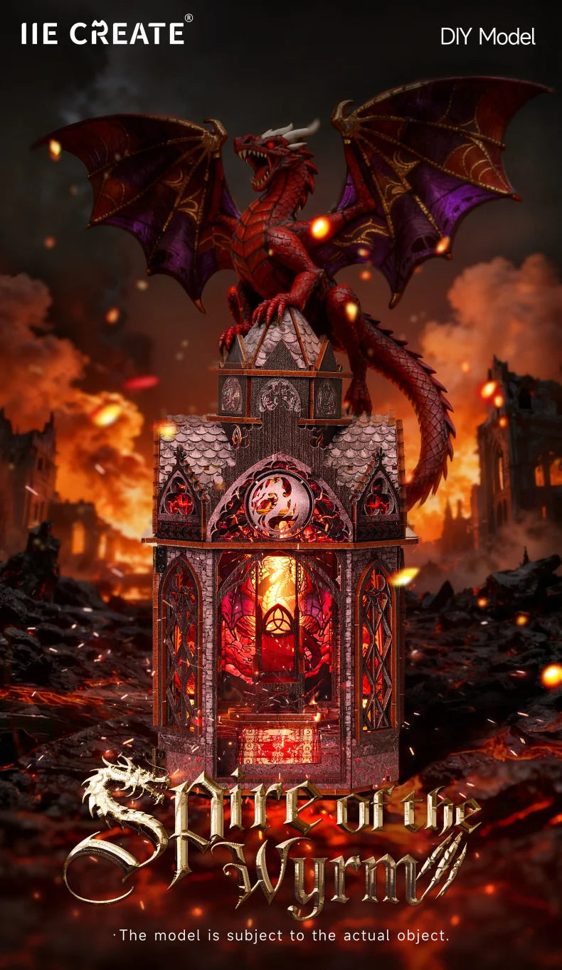 DIY Book Nook Kit Wooden Doll House 3D Puzzle Assembly Toy Home Bookend  Bookshelf Insert With Furniture Toys For Christmas Gift