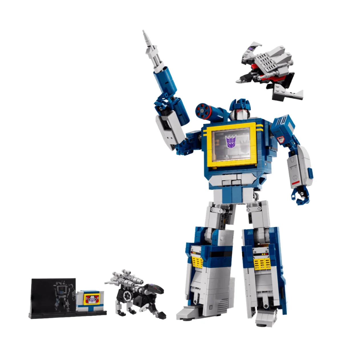 Big Save 1505PCS Soundwave Blue Robot Model Building Blocks Set Truck Car Mech Bricks For Kids Birthday Christmas Gift 10358