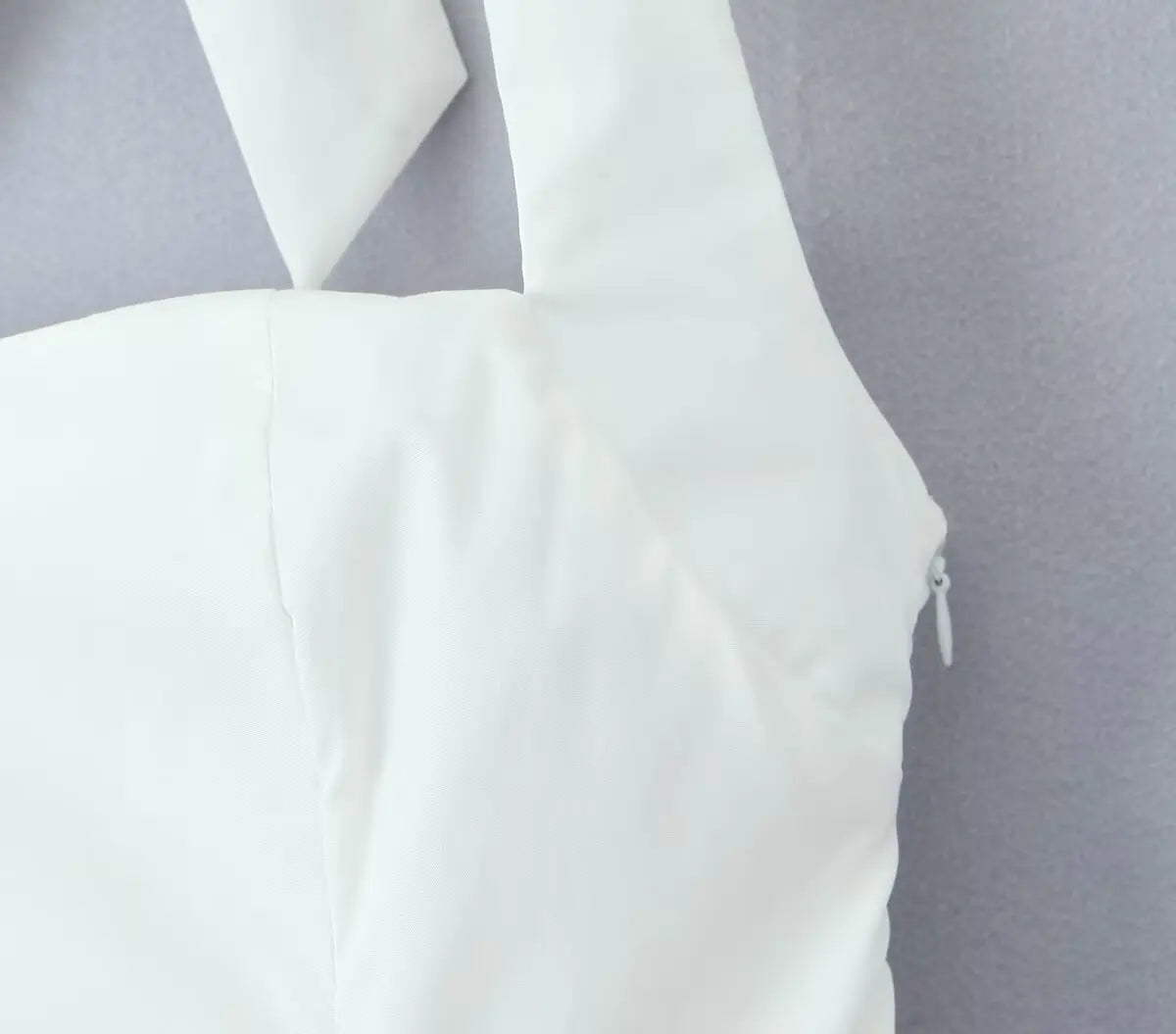 FSMG Sexy Solid Sleeveless Backless Halter Short Skirt Fashion Bow High Waist Slim A-line Dresses Summer Evening Party Vestidos