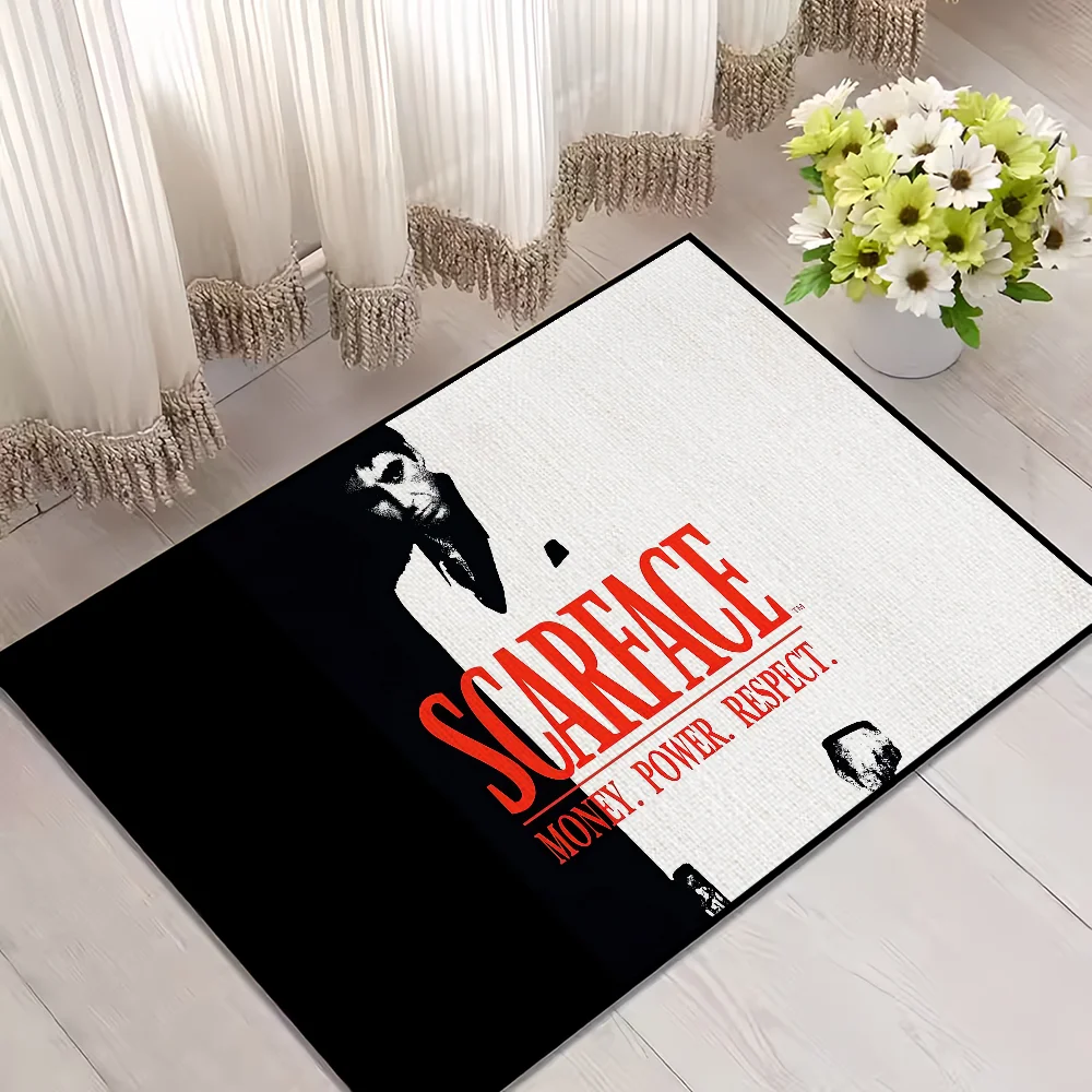 Film Scarface Door Mat Welcome Entrance Balcony Bathroom Floor Non-slip Rug Bedroom Carpet Home Decoration