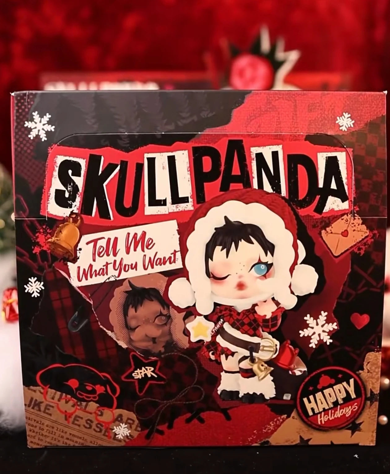 Genuine POP MART SKULLPANDA the Best Seaion Series Blind Box Doll Christmas Gift Trendy Collectible Toy The surprise of Christma