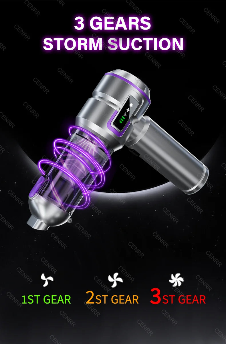 New Car Vacuum Cleaner 998000PA Mini Cordless Powerful for Home Handheld Blower Car Cleaner Portable Car Vacuum Cleaner