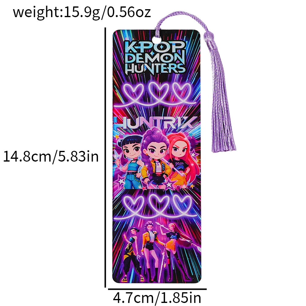 Kpop Demon Hunter Saja Boys Acrylic Bookmark Anime Merch Student Study Stationery Christmas Gift for Friends