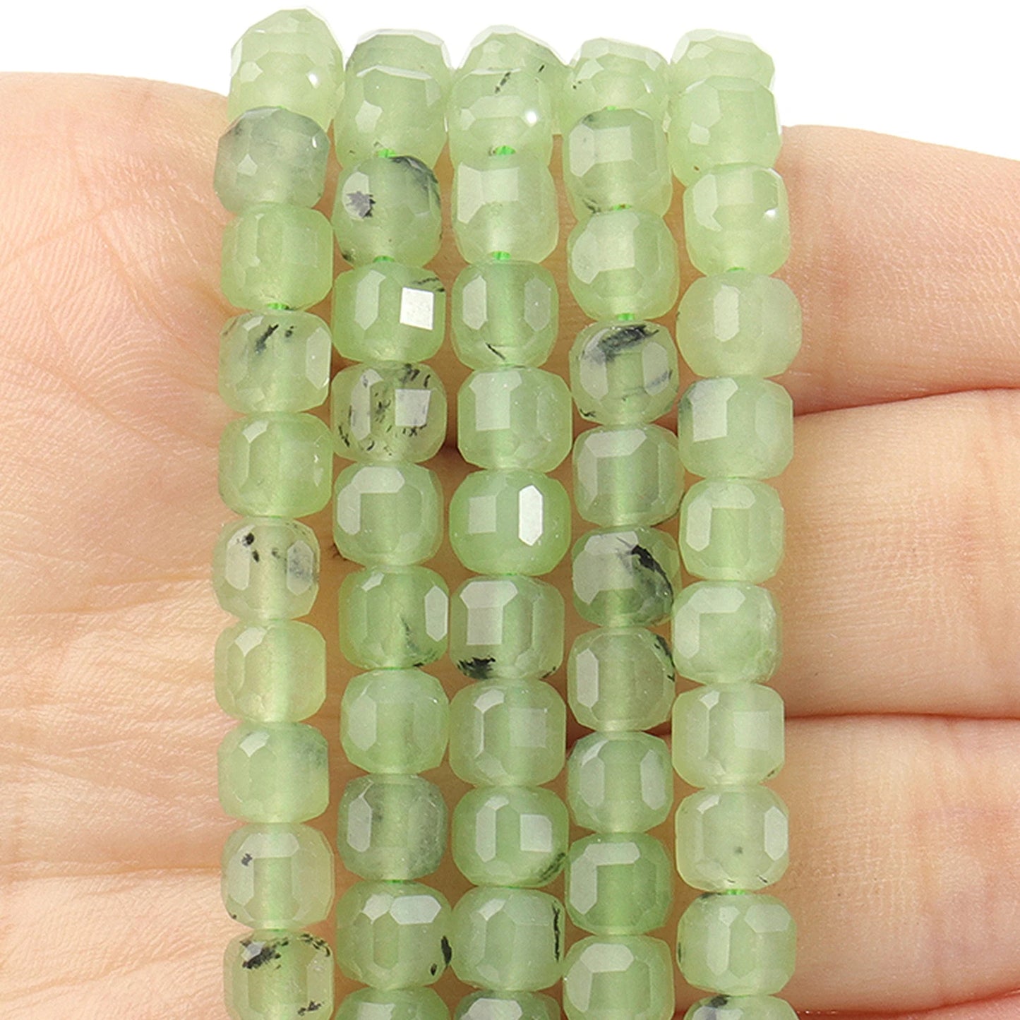Faceted Natural Tourmaline 5mm Square Cube Shape Beads for Jewelry Making Diy Bracelet Necklace Beading Accessories