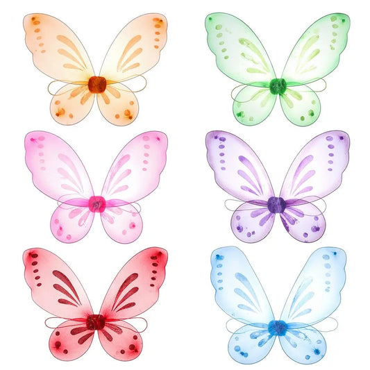 Toddler Dress Up Angel Wings Halloween Costume Accessories Butterfly Fairy Fairy Wings Dress-Up Wings