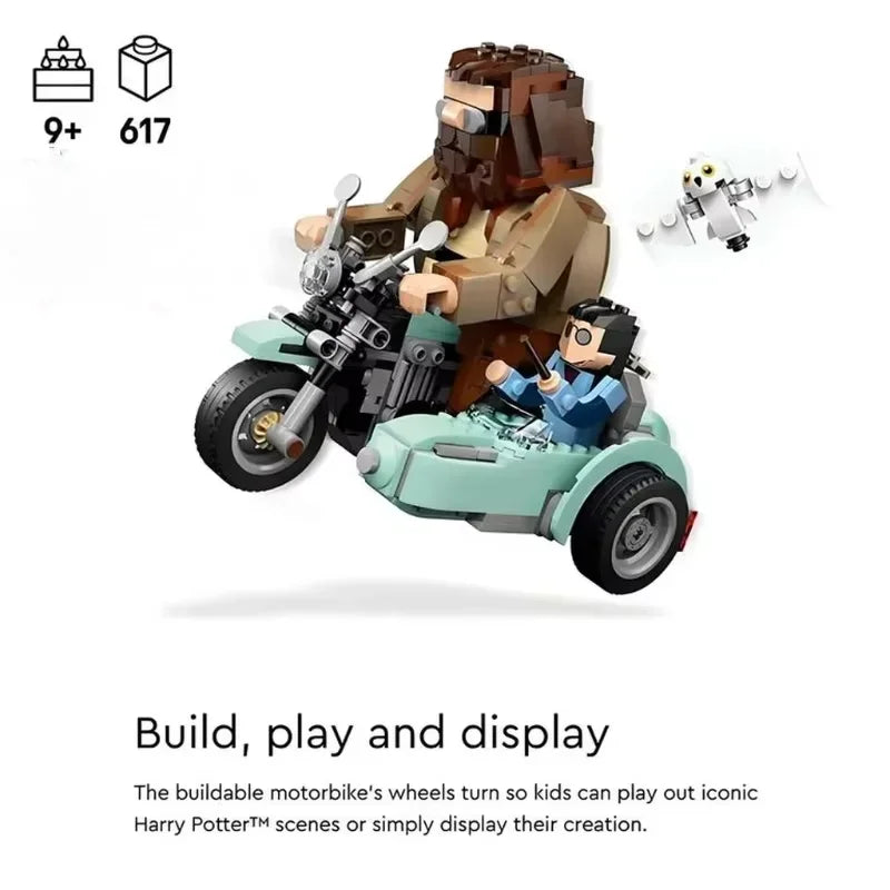 In Stock 76443 Magical Journey Motorcycle Fantasy Home Decor Assemble Model Brick-built Figurines For Kids Christmas Gift