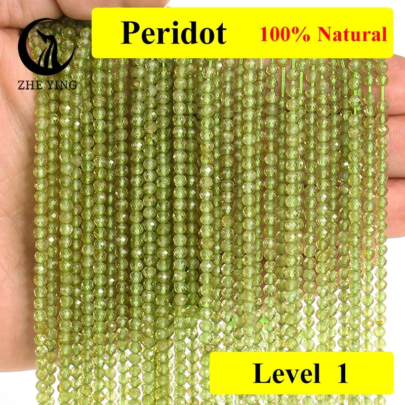 AAA Colorful Tourmaline Stone Beads Loose Spacer Faceted 3mm Beads for Jewelry Making DIY Bracelet Accessories 15''