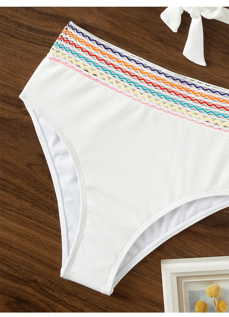 Sexy White Bikinis 2025 Women's Swimwear Push Up Female Swimsuit Swimming Bathing Suits Brazilian Bikini Set Beachwear Bather