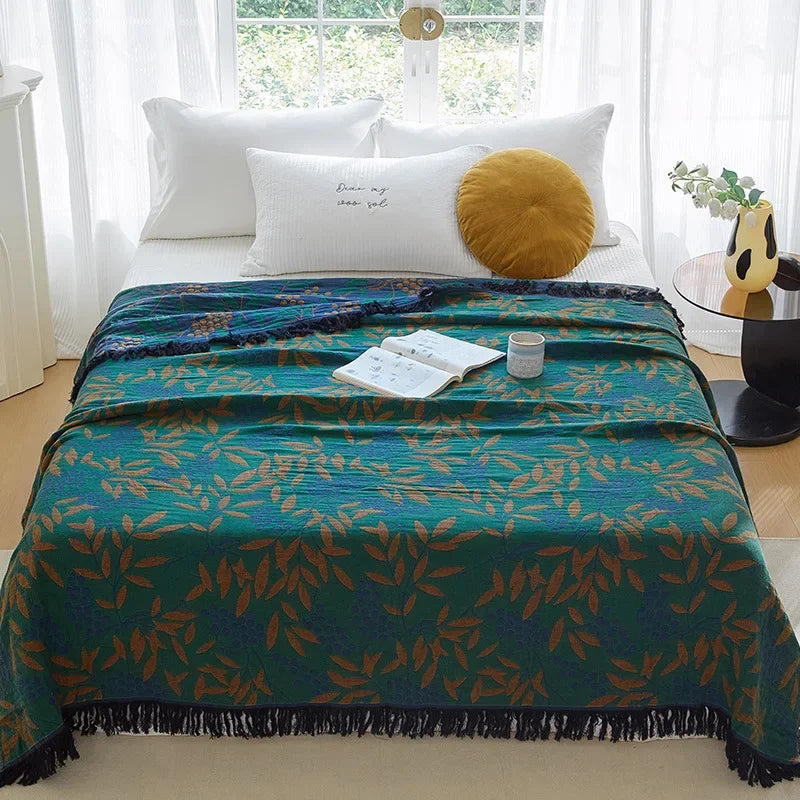 New Cotton Blanket And Bedspreads Multilayer Gauze Sofa Towel Summer Cooling Quilt Nap Air Conditioning Blanket Household Sheet