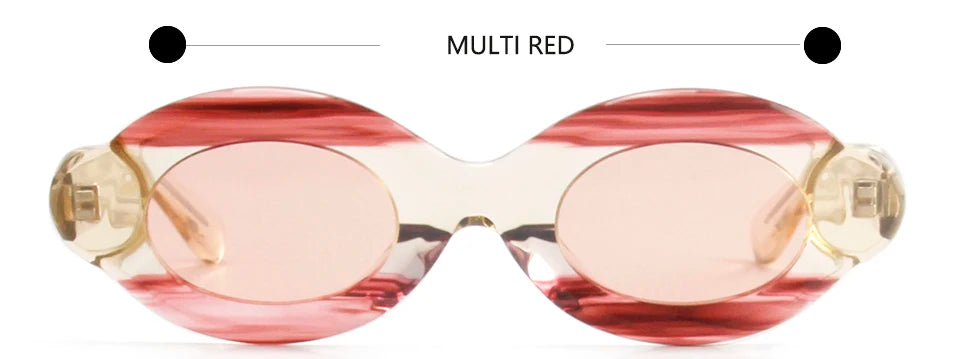 Luxury Thick Mixed Acetate Oval Polarized Sunglasses Women Trendy UV Protection Eyewear Stylish Shield For Men lentes de sol