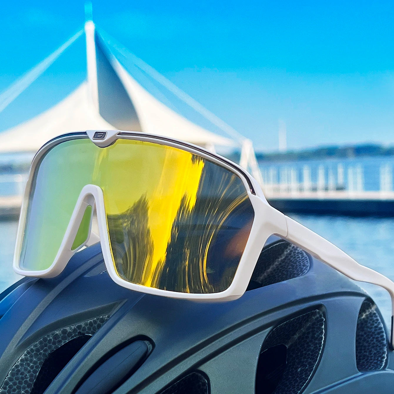 Large Frame Fishing SunGlasses for Men Women Outdoor Sports Windproof Cycling Camping Hiking Driving  Eyewear UV400