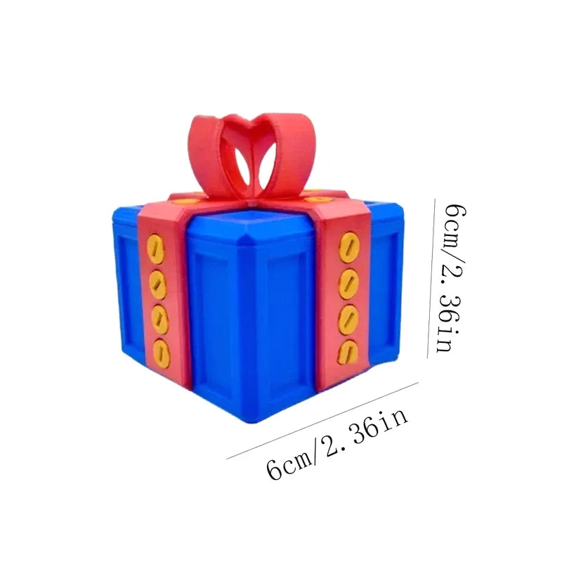 3D Printed Gift Box Annoying Gift Box With Screws Large Annoying Gift Boxes Prank Screw Box Money Card Container Christmas Gift