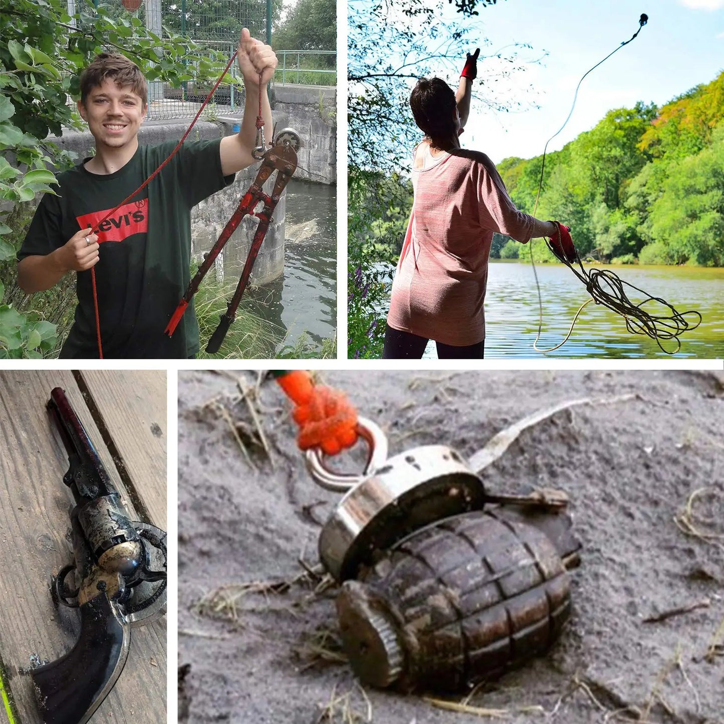 Super Strong Neodymium Fishing Magnets Heavy Duty imanes Magnet with Countersunk Hole Eyebolt for Salvage Magnetic Fishing