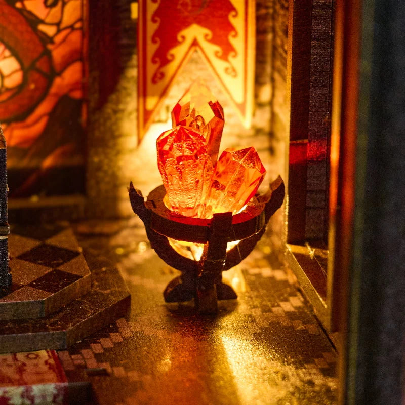 DIY Book Nook Kit Wooden Doll House 3D Puzzle Assembly Toy Home Bookend  Bookshelf Insert With Furniture Toys For Christmas Gift