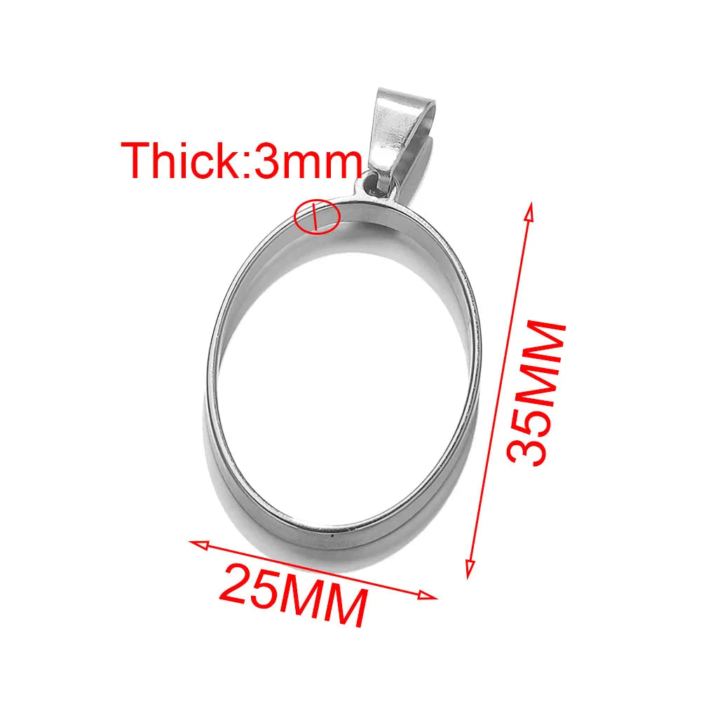 5pcs Stainless Steel Heart Square Silicone Mold Charm Frame Bezel Pendant Base Diy UV Resin Cameo Blanks Earrings Jewelry Making
