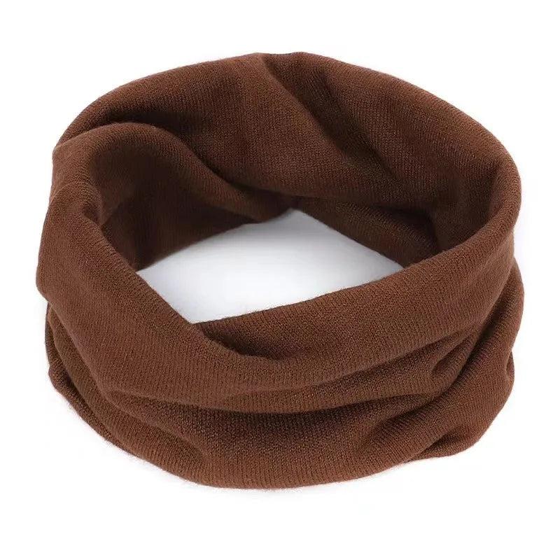 New Cashmere Winter Scarf for Baby Boys Girls Kids Knitted Scarves Unisex Elastic Mufflers Children Autumn Crochet Baby Scarf