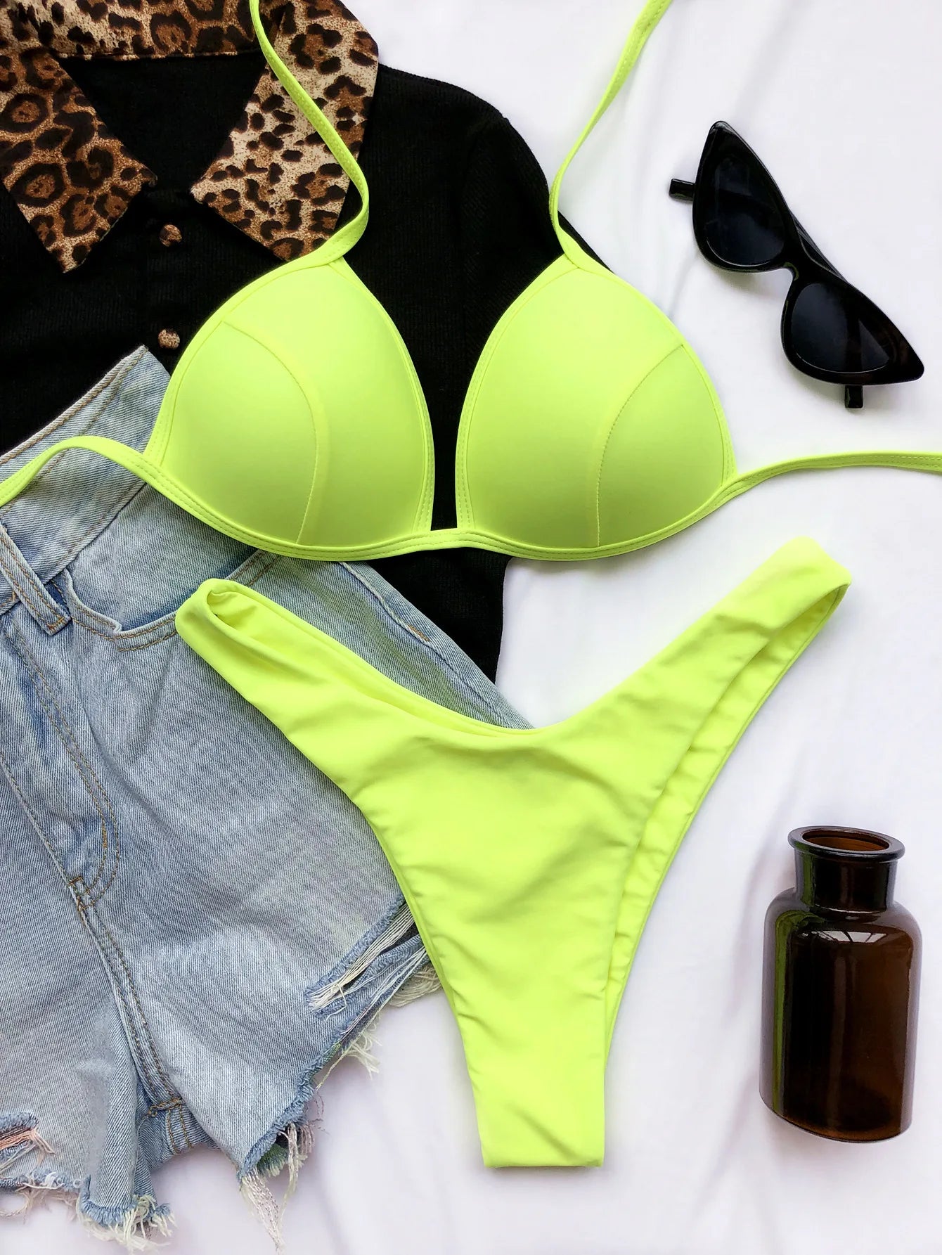Bikinis 2025 Woman Sexy Triangle Swimwear Womens Two-piece Swimsuit Hard Cup Micro Bikini Women Swimwear Biquini Bathing Suit