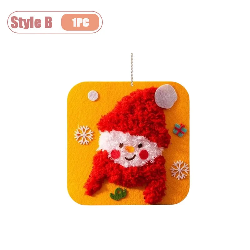 1-10PCS Christmas Gift DIY Felt Sewing Kit for Kid Handicraft Activity Preschool Toy Thread Painting Educational Craft Materials