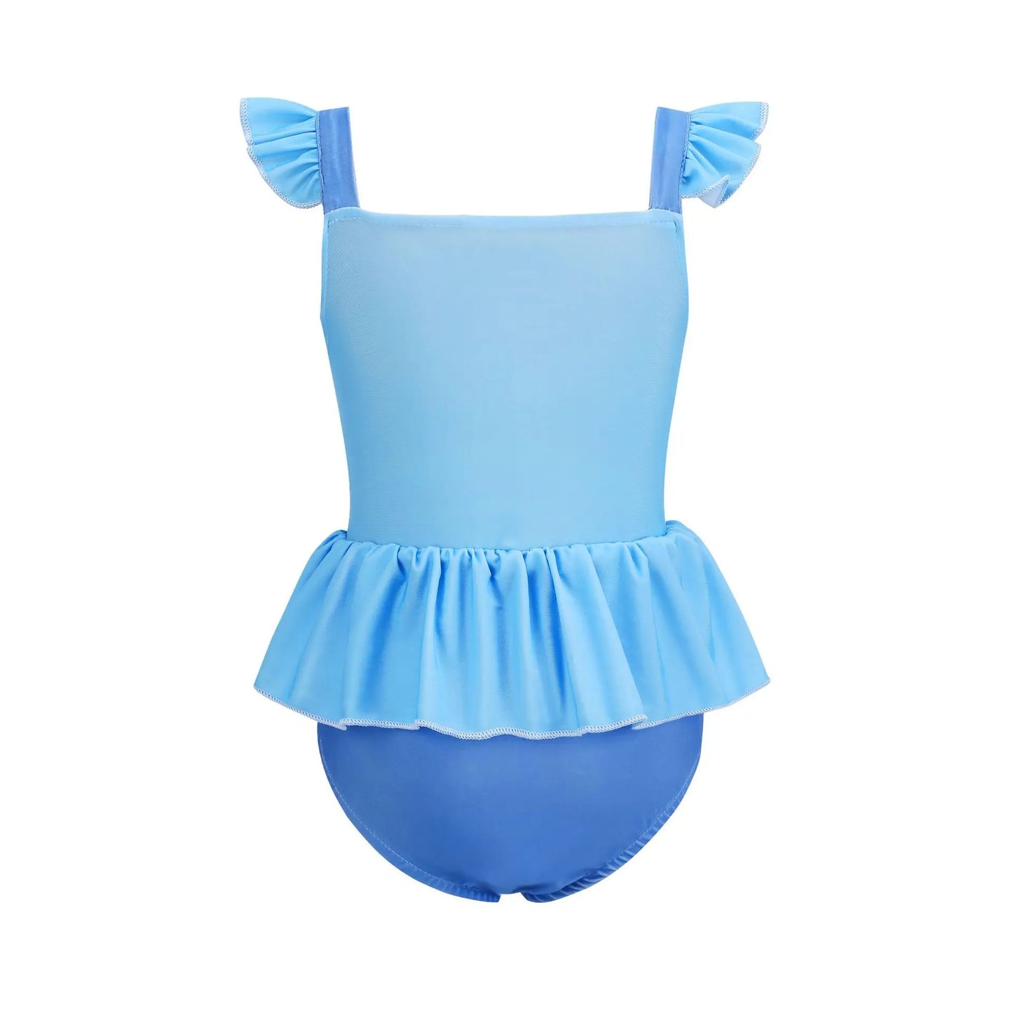 2025 Girls Two Piece Swimsuit Anna Elsa Belle Swimwear Princess Bodysuit Swimwear for Girls Childrens Bikini Beachwear Clothes