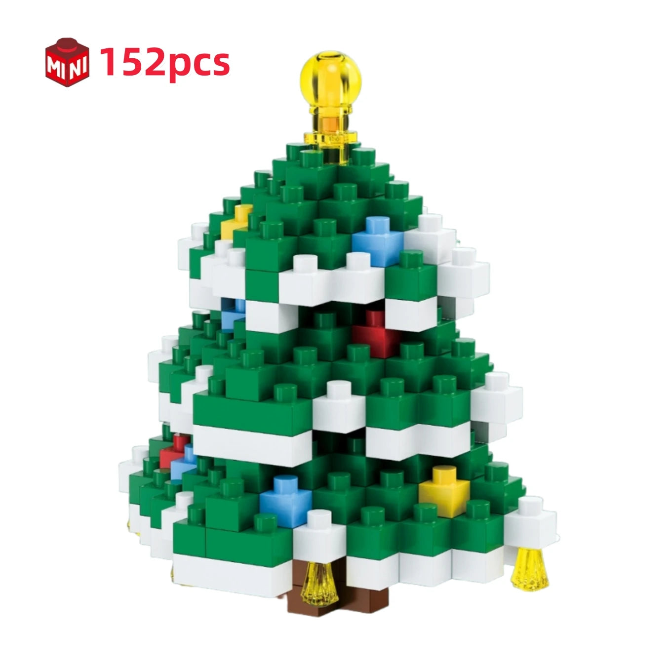 Children Mini Christmas Gift Micro Building Blocks Creative 3D Santa Claus Snowman Tree Decor Holiday Toy Set For Kids