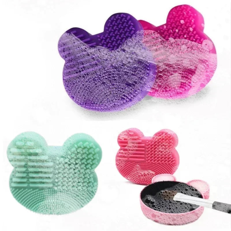 1pc Make Up Brush Cleaner Pad Washing Brush Pad Cleaning Mat Cosmetic Brush Cleaner Universal Make Up Tools Scrubber Board Pad