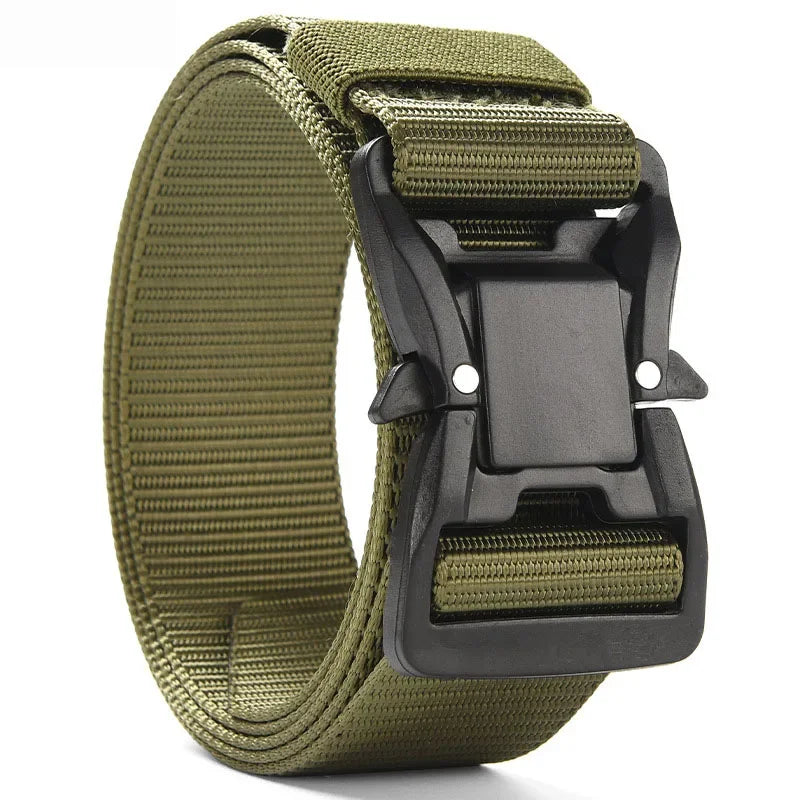 Big Plus Large LONG Size 125 140 160 180cm Men's Belt Canvas Multi-functional Tactical Quick Release Magnetic Alloy Buckle Belts