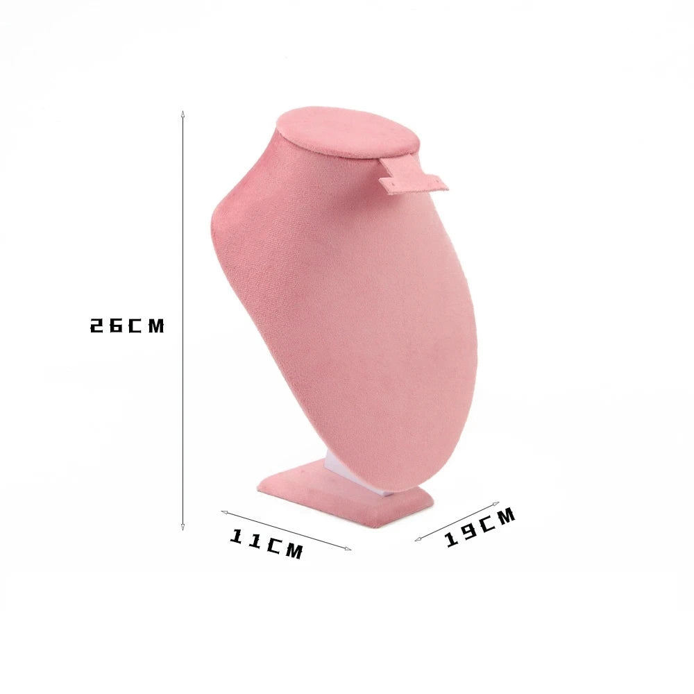 High End Pink Velvet Jewelry Display Props Ring Earrings Holder Necklace Bracelet Tray Organizer Jewelry Store Window Display