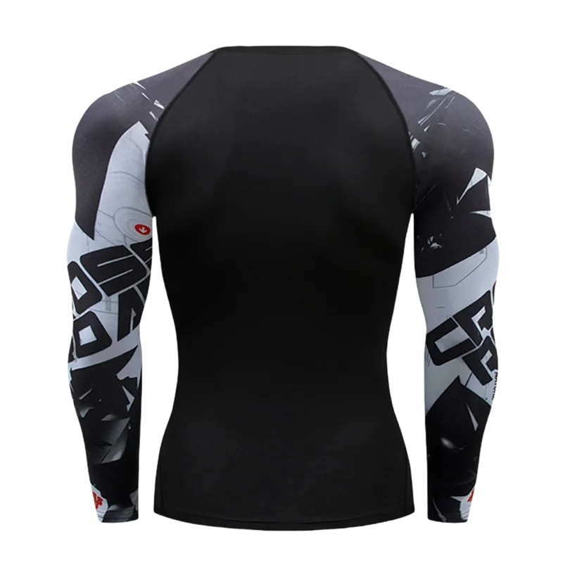 Sun Protection Second Skin Breathable Compression Shirt Men Rashguard Jiu Jitsu Fitness Gym Running Outdoors Sports T-Shirts Men
