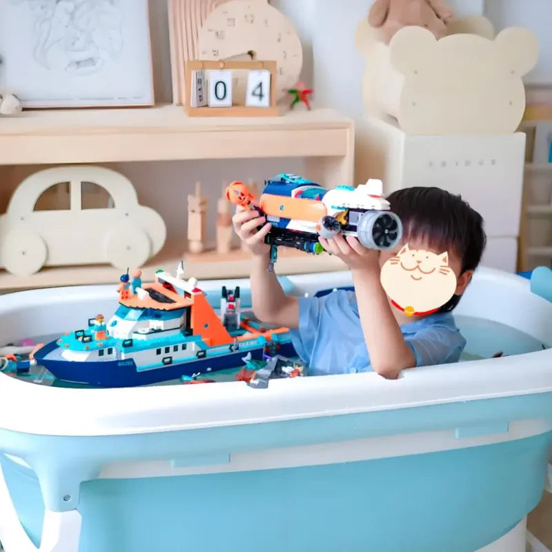 NEW 815pcs City Series 60368 Deep Sea Exploration Vessel Marine Research Arctic Research Ship Building Block Toys Christmas Gift