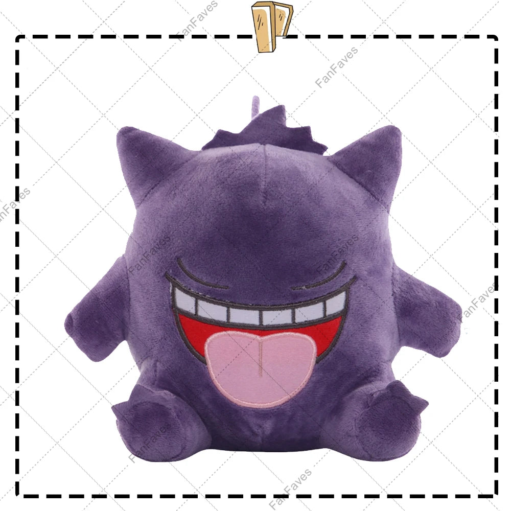 Pokemon Slepping Gengar Keychain Pendant Hanging Dolls 7 Style Gengar Cartoon Cute Animal Stuffed Peluche Doll Christmas Gift