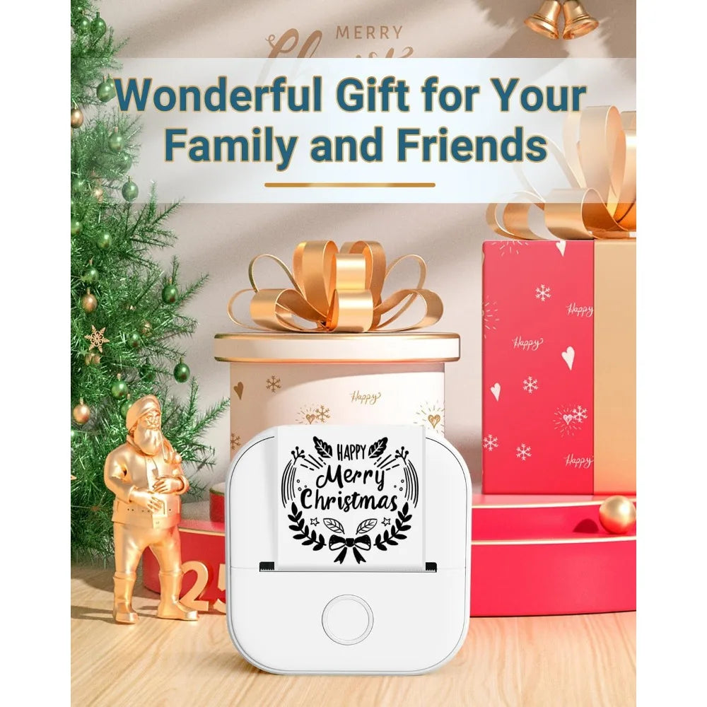 Phomemo T02 Wireless Pocket Thermal Printer Portable Mini Wirelessly BT Connect 203dpi Photo Label Memo List Printing Clearly