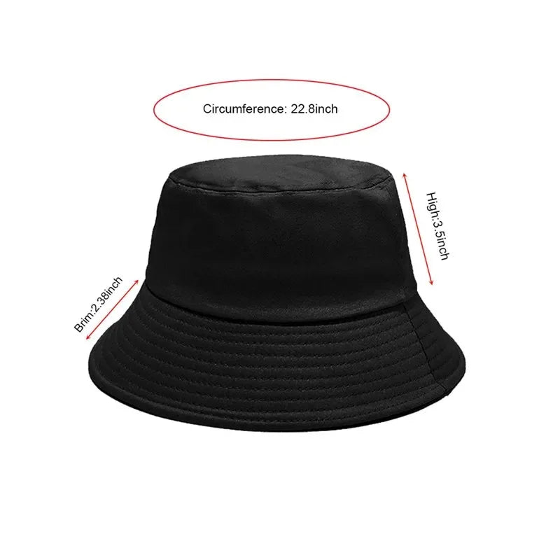 Unisex Summer Foldable Bucket Hat Women Sunscreen Cotton Outdoor Fishing Hunting SunCap Men Basin Chapeau UV Prevent HipHop Hats