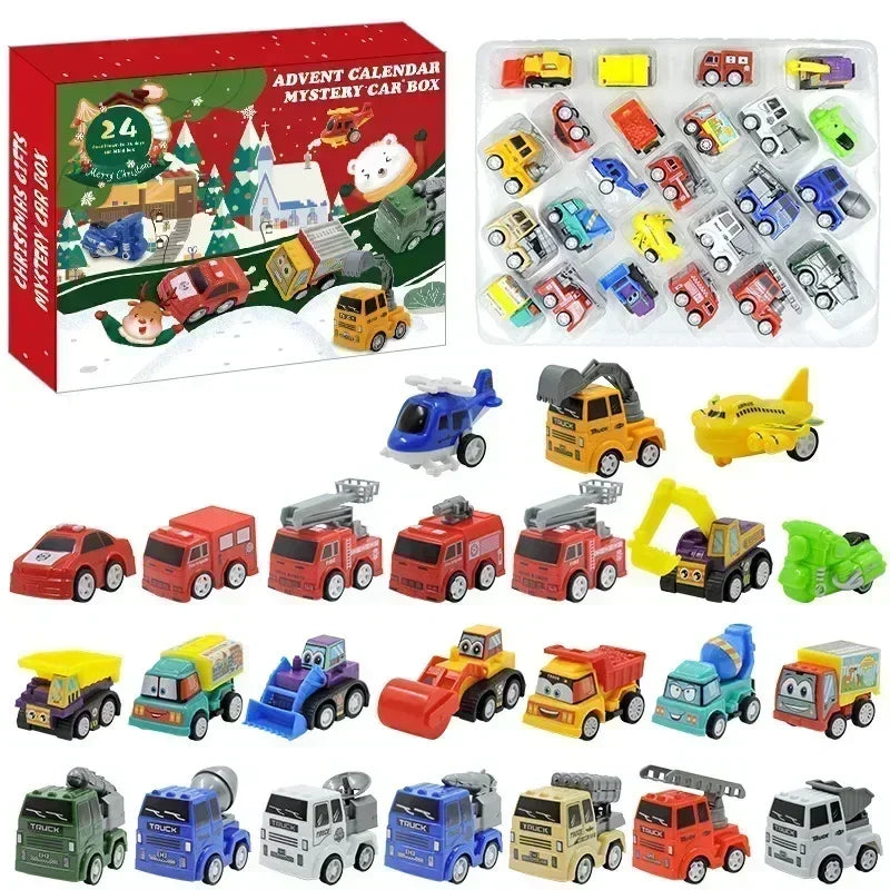 Christmas Advent Calendar Gift Box DIY Christmas Train Tree for Kids 24Days Countdown Calendar Box Surprise Party Christmas Gift