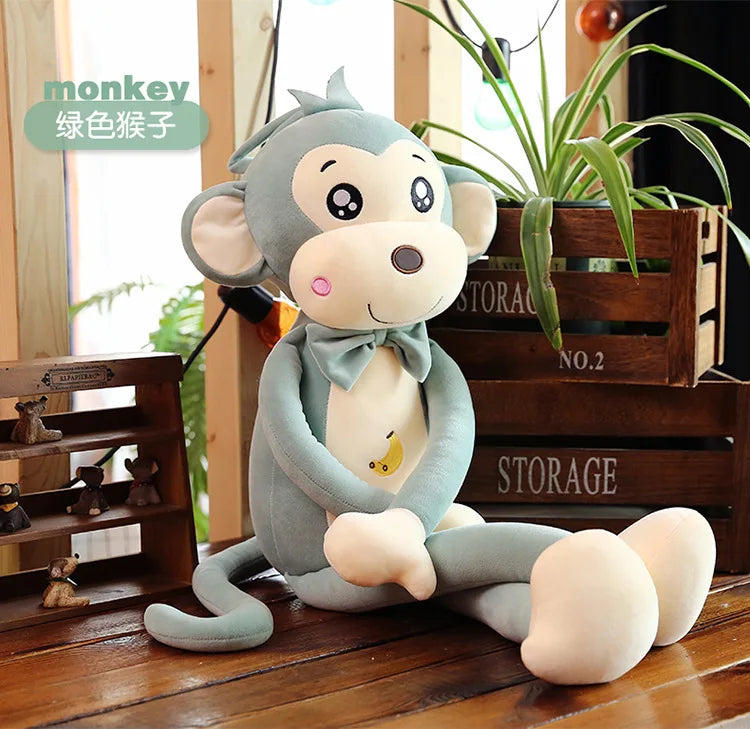 Creative Cute Cartoon Plush Toy Animal Monkey Long Arms And Long Legs Doll Baby Sleeping Comfort Pillow Christmas Gift