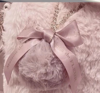 Japanese New Sweet Cute Rabbit Bear Rhinestone Bow Pendant Sweet Kawaii Girl Female Bear Bag Charm Pendant Keychains