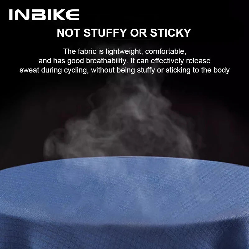 INBIKE Summer Men's Cycling Short Sleeve Bicycle Jersey Quick-Dry Road Bike Riding Shirt Man MTB Cycling Clothing with Pockets
